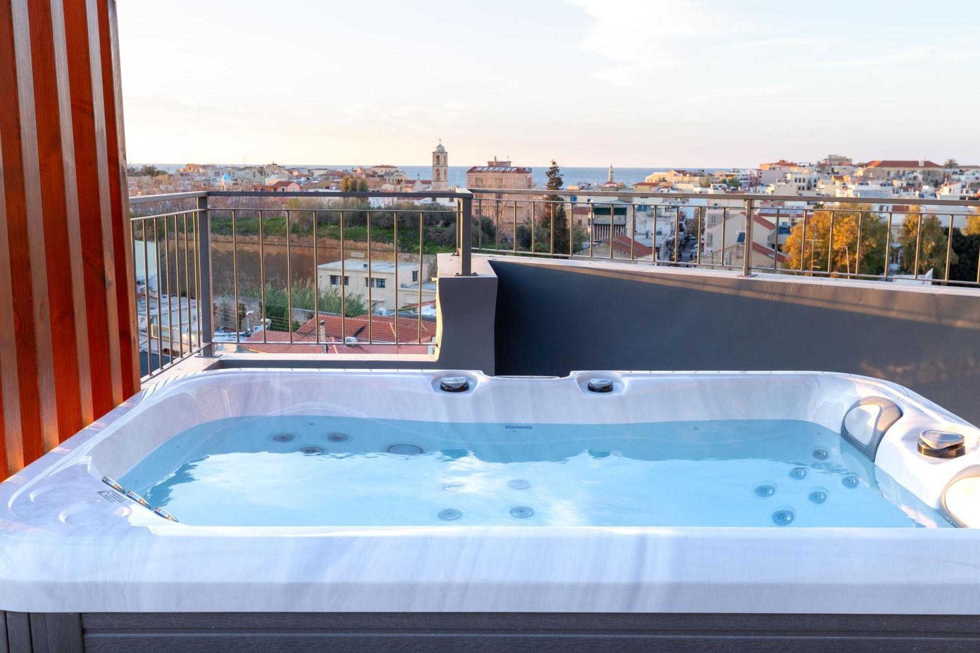 Anele Luxury Suites - Roof Top Jacuzzi La Canée Extérieur photo