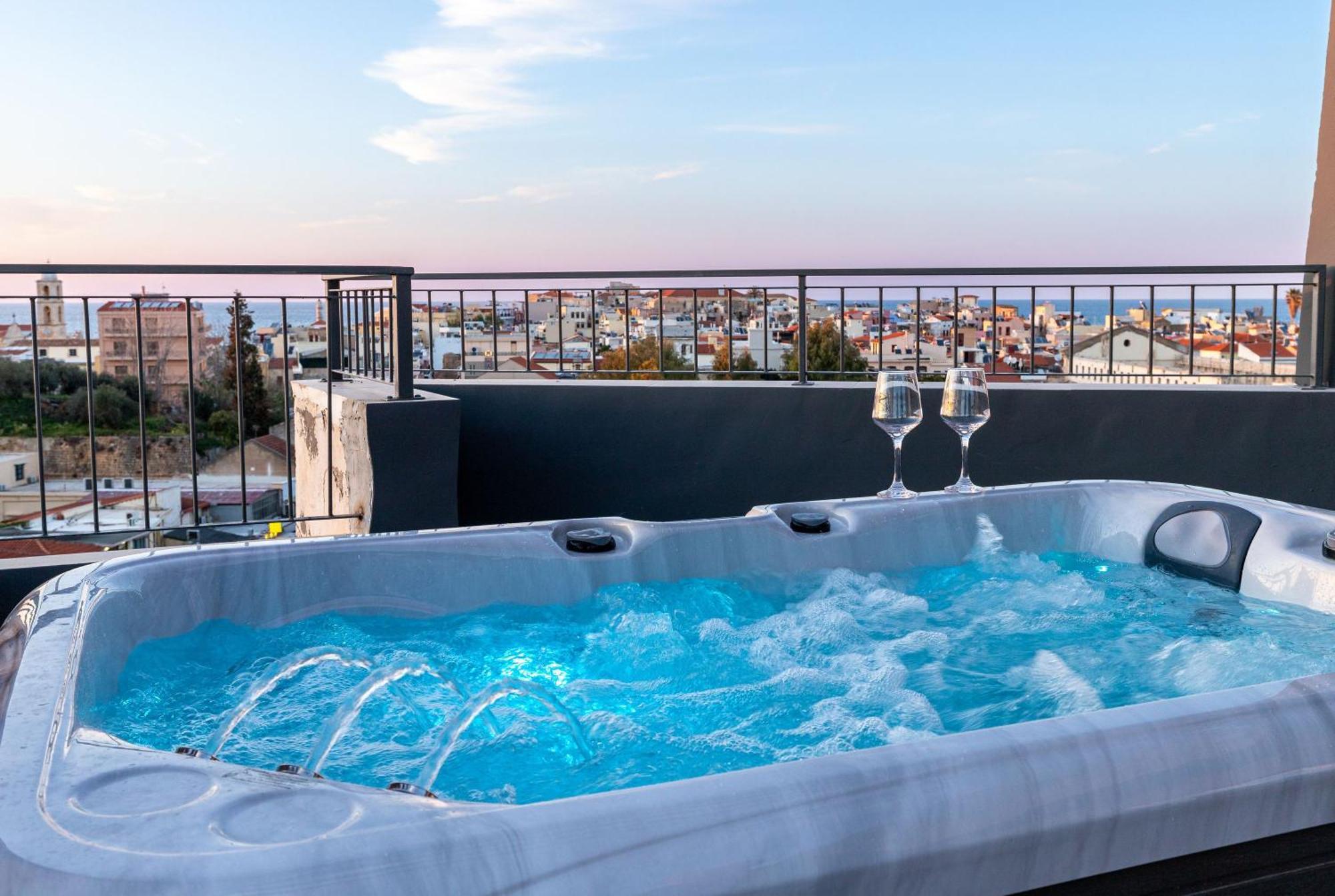 Anele Luxury Suites - Roof Top Jacuzzi La Canée Extérieur photo