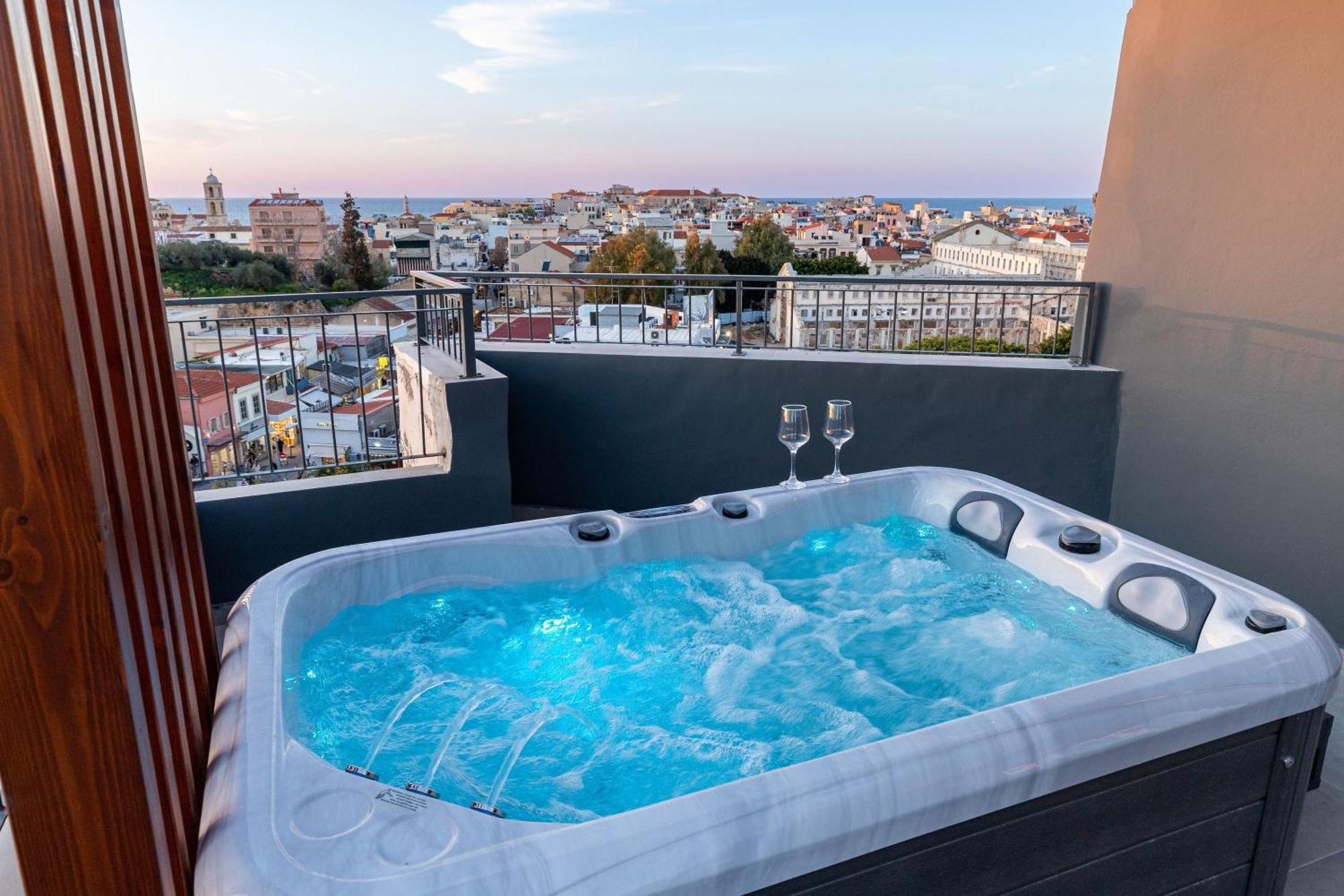 Anele Luxury Suites - Roof Top Jacuzzi La Canée Extérieur photo