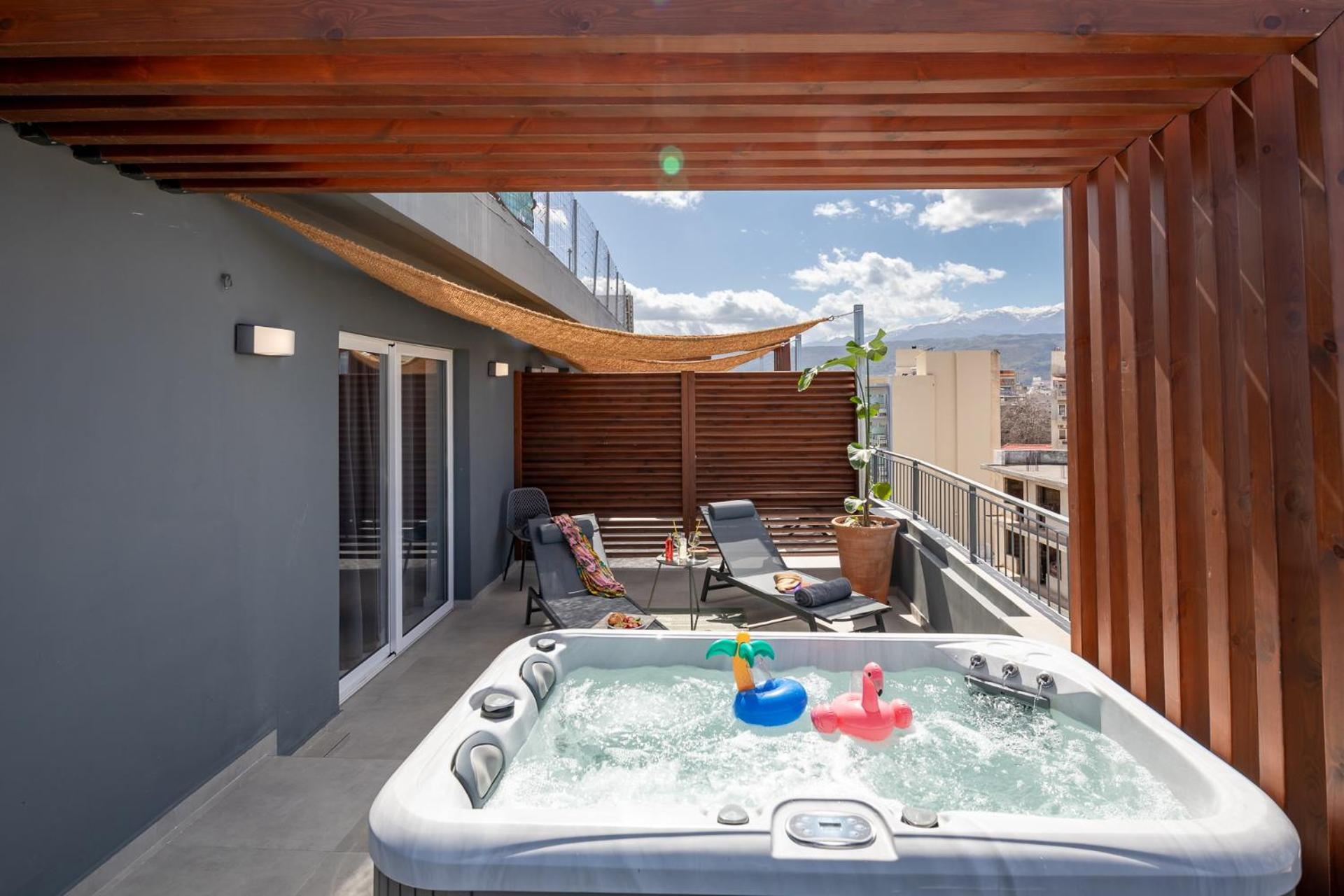 Anele Luxury Suites - Roof Top Jacuzzi La Canée Extérieur photo
